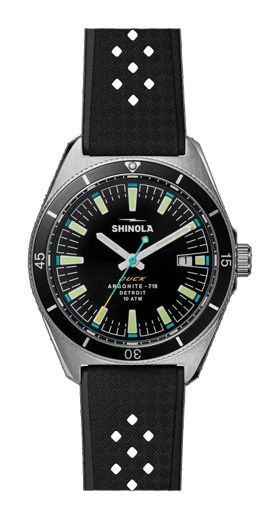 The Duck 40mm Black | Black Dial