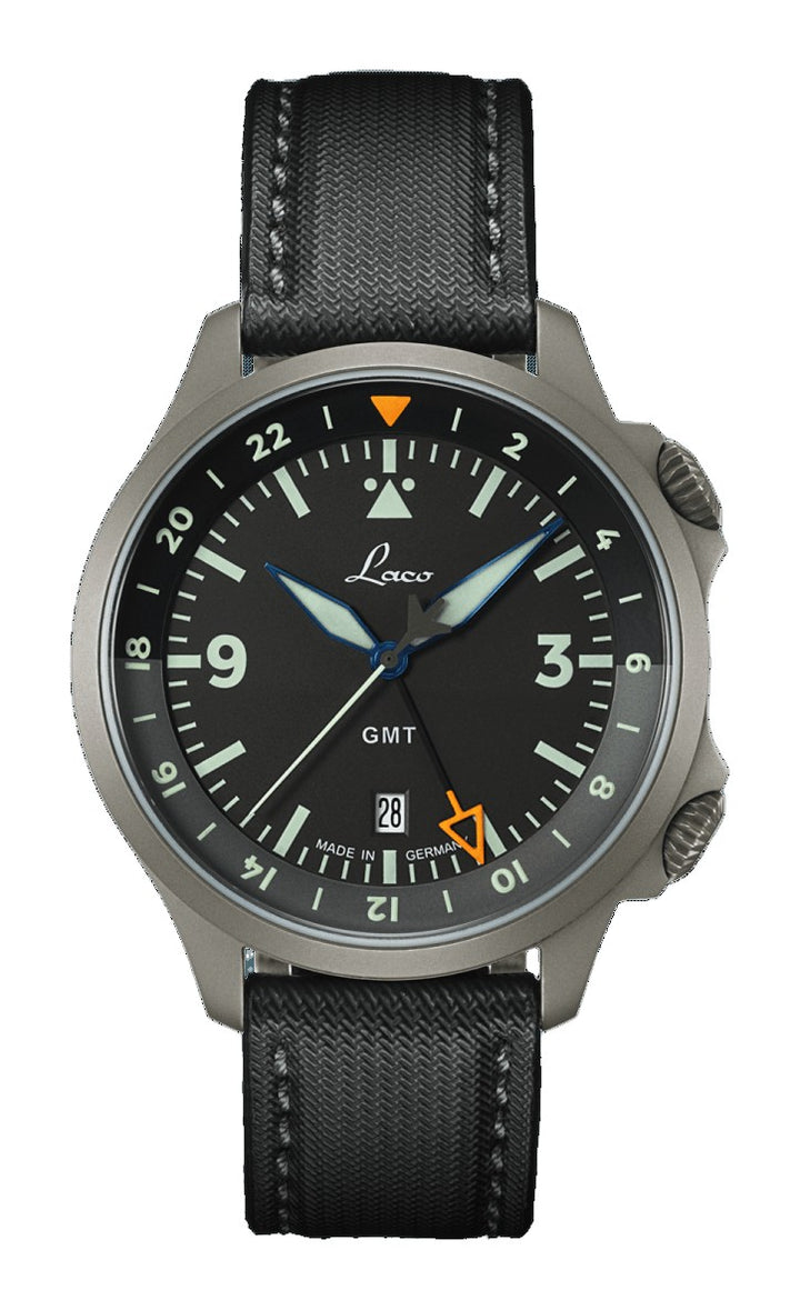 Frankfurt GMT Schwarz Black Dial Black Dial