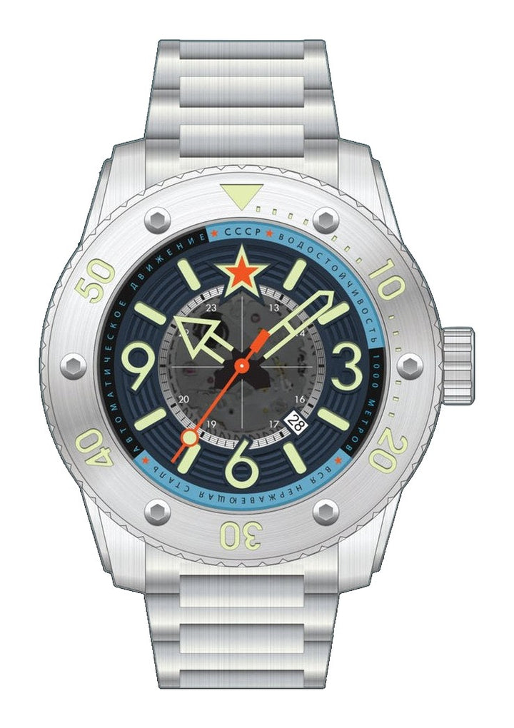 Barrakuda Limited Edition Silver / Blue Dial / Lt Blue Blue Dial