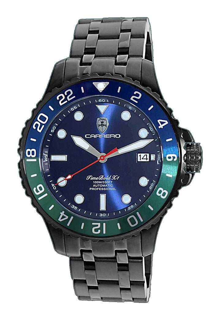 TIME BOLD- X1 BLUE/GREEN Blue Dial
