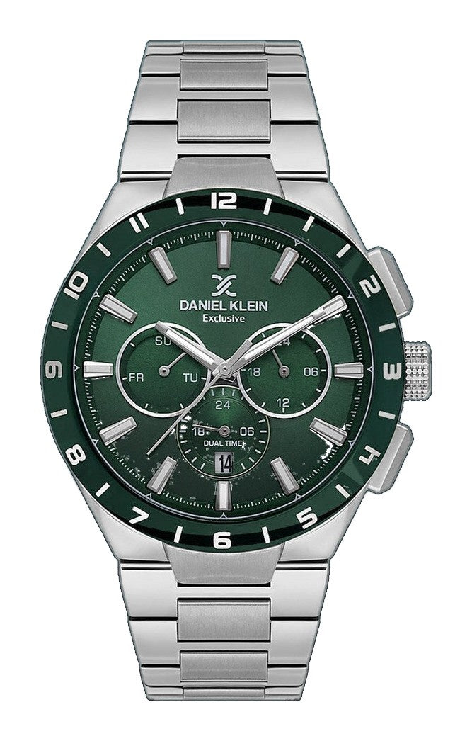 Dual Time Urban Diver Silver / Green Dial Green Dial