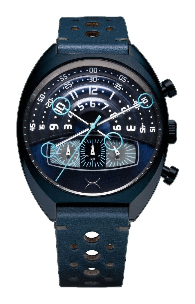 Halograph III Chrono Deep Blue Blue Dial