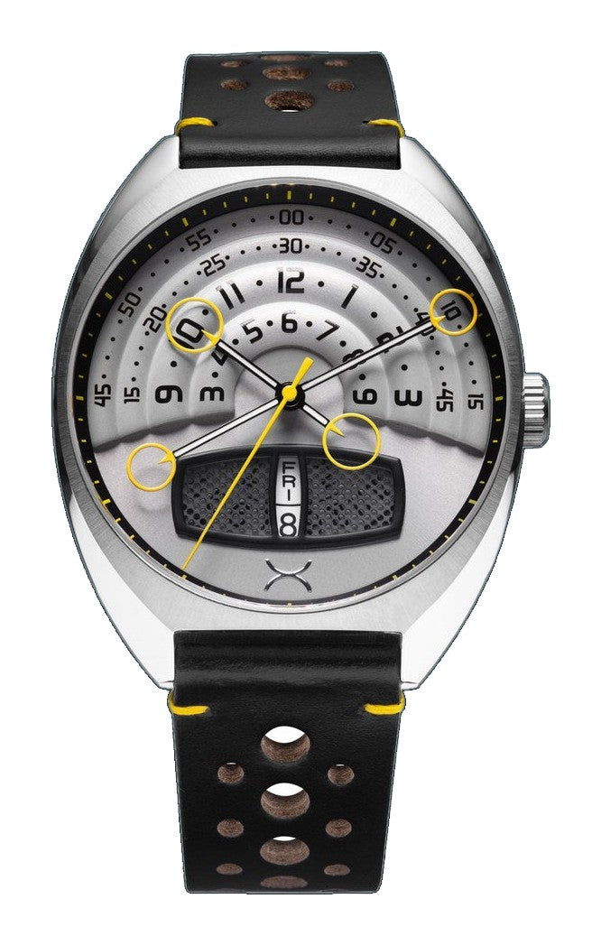 Halograph III Automatic Steel Black Silver Dial