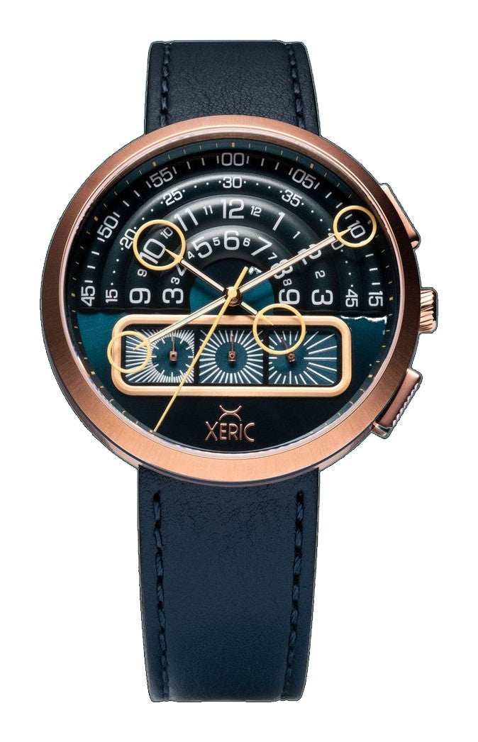 Halograph II Chrono Rose Gold Indigo Blue Dial