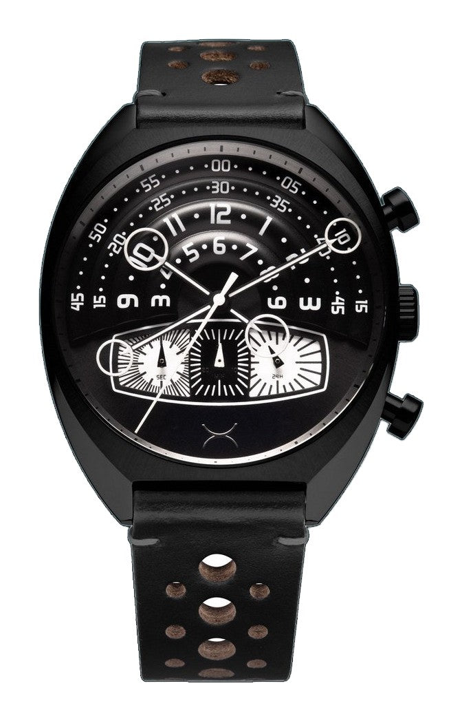 Halograph III Chrono Reverse Panda Black Dial