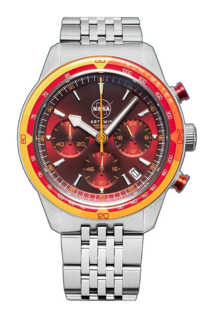 NASA Artemis Chronograph Afterburn Red Dial