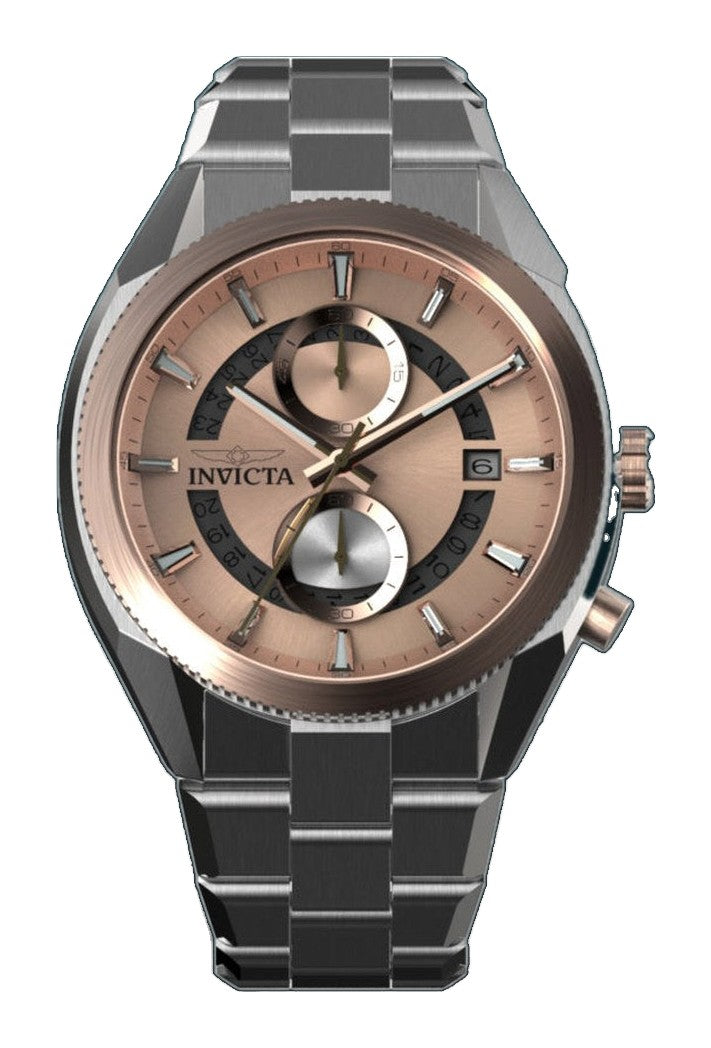 Speedway 45mm / Rose Gold / Silver Rose Gold Dial