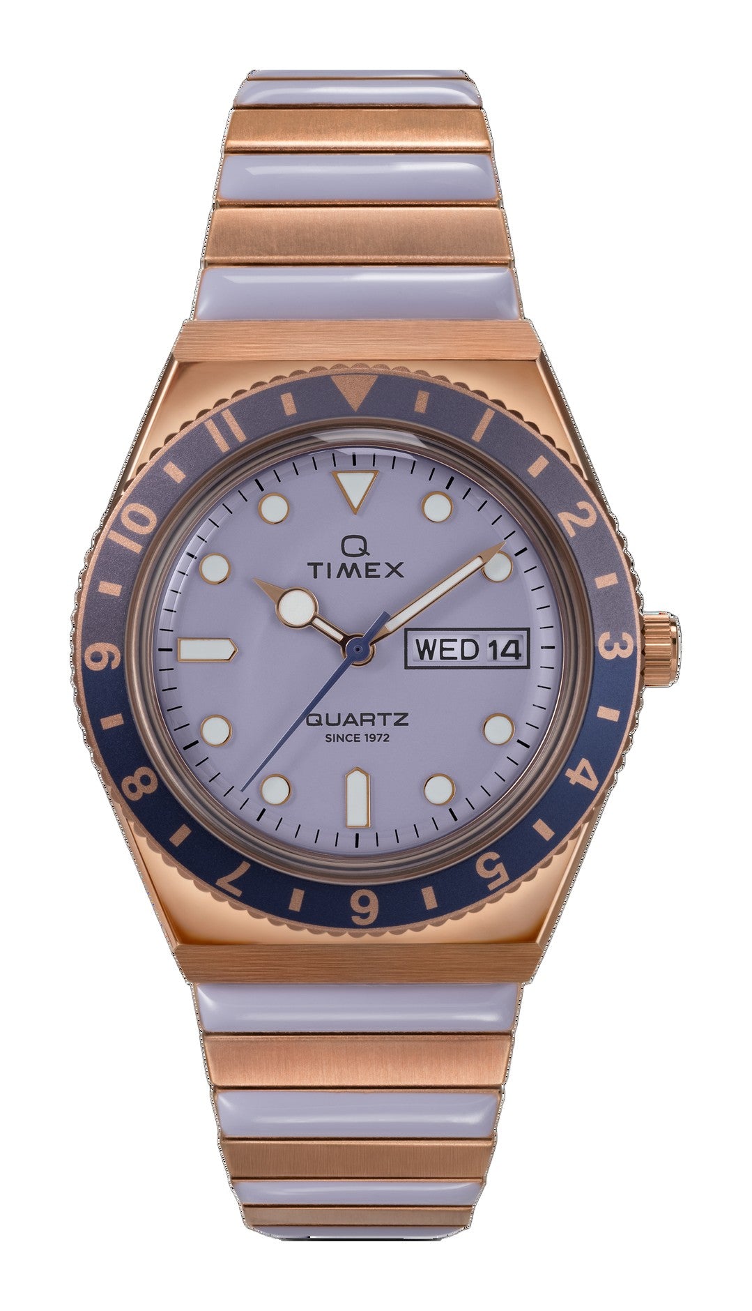 Q QUARTZ Purple Dial