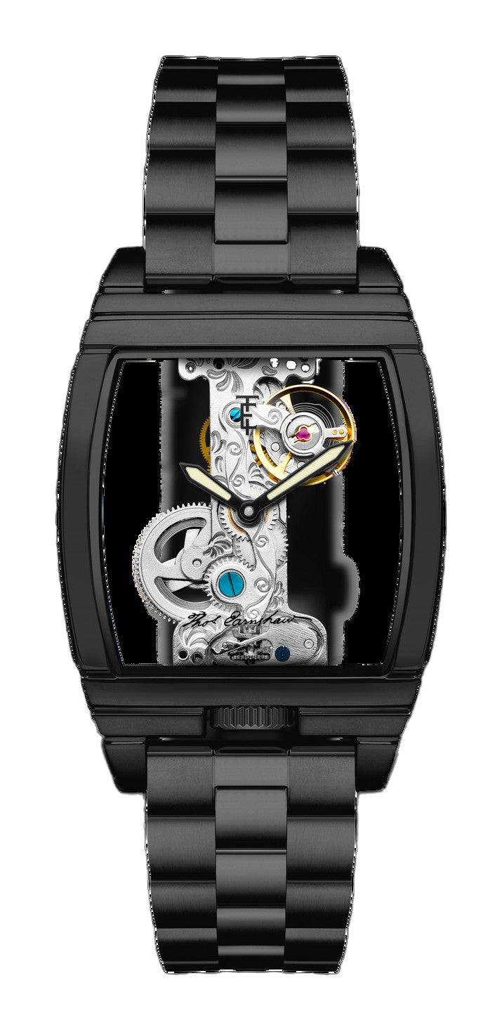 Discovery Wolver Bridge Mechanical Black / Stainless Steel Transparent Dial