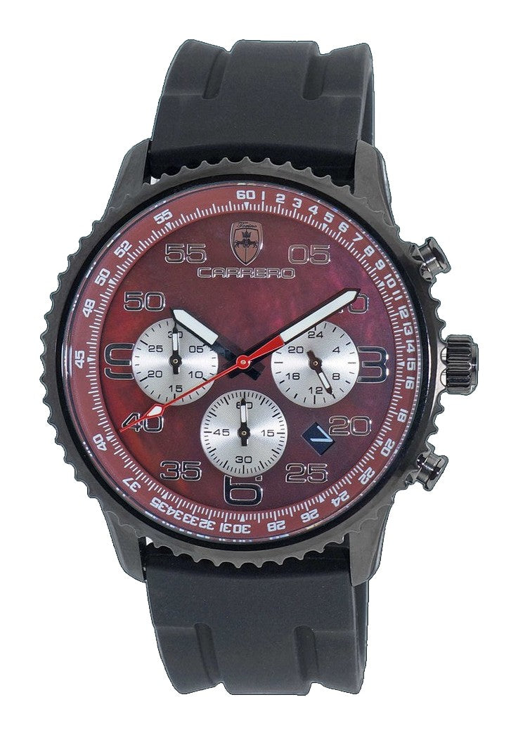 Aureum BLACK/MAROON Maroon Dial