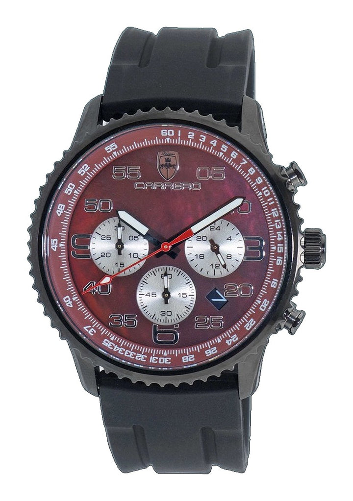 Aureum BLACK/MAROON Maroon Dial