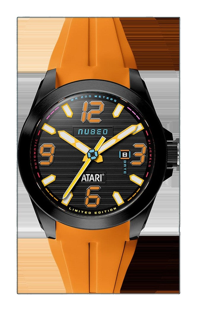 Torrent Automatic Atari Rainbow Limited Edition Black / Orange Rubber Black Dial