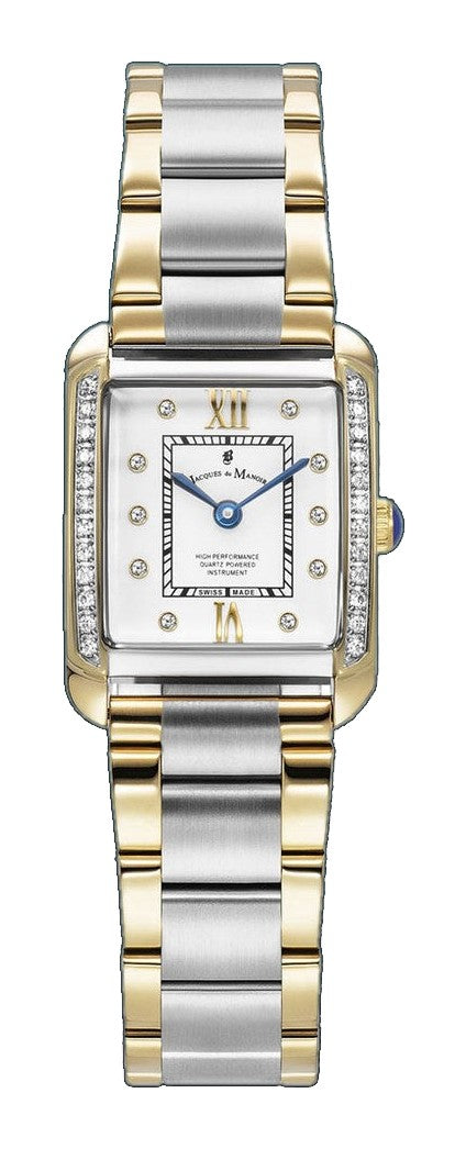 Emily II Bicolor Stainless Steel Bracelet White Dial