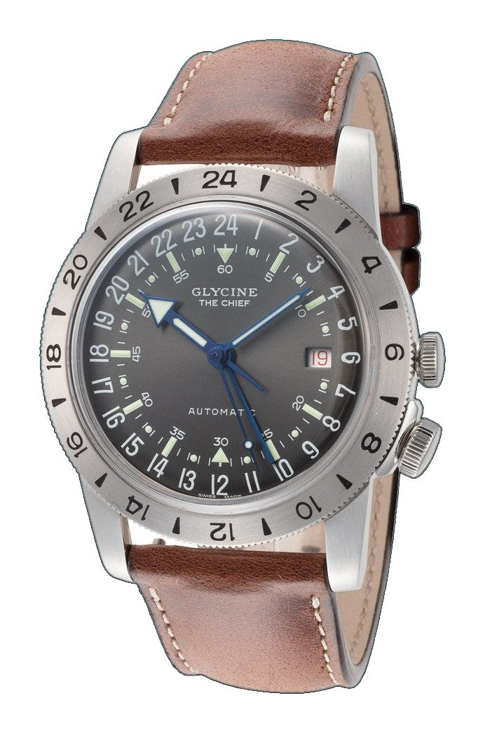 Airman Vintage Purist 40mm / Grey / Brown Grey Dial