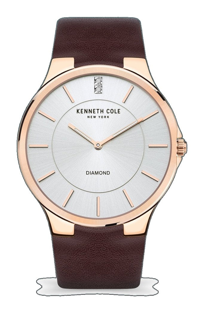 Classic 44mm / Silver / Dark Brown Silver Dial