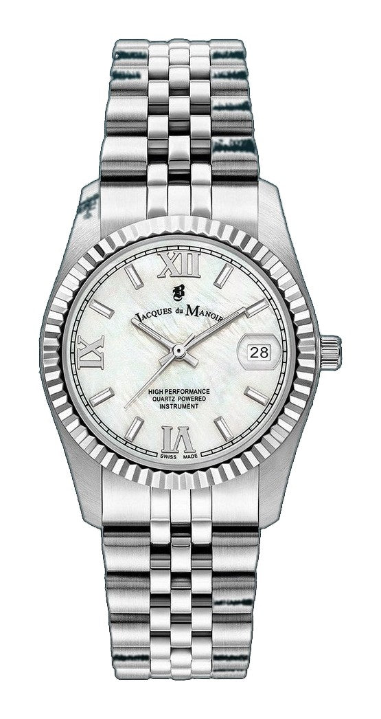 Inspiration Roman Mother of pear dial, stainless steel bracelet Mother-of-Pearl Dial