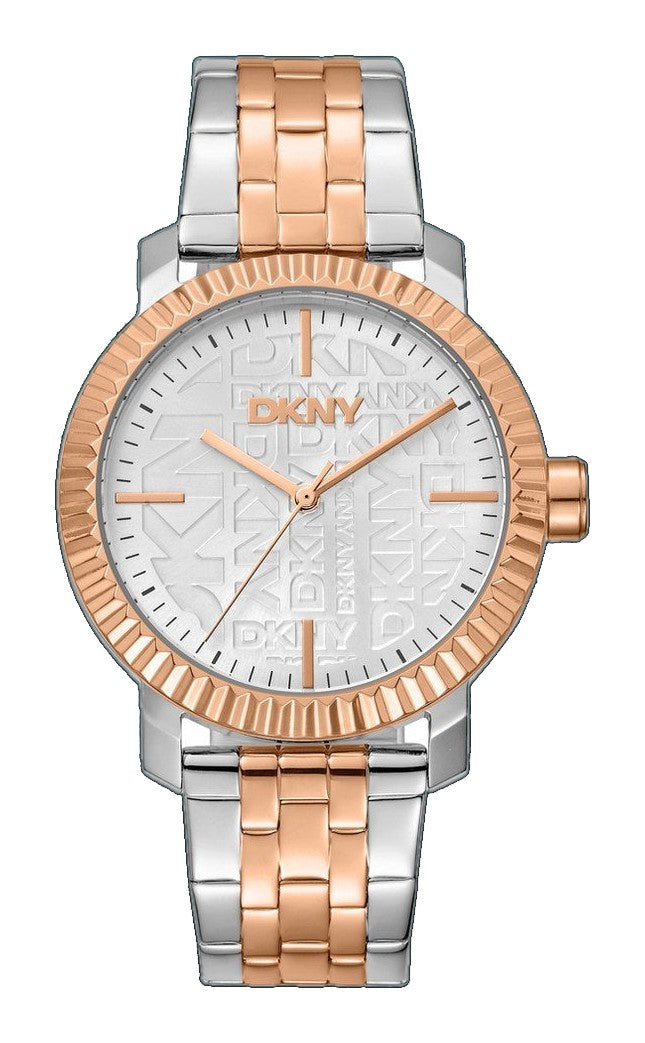 Classic 36mm / Silver / Silver and Rose Gold | Silver Dial