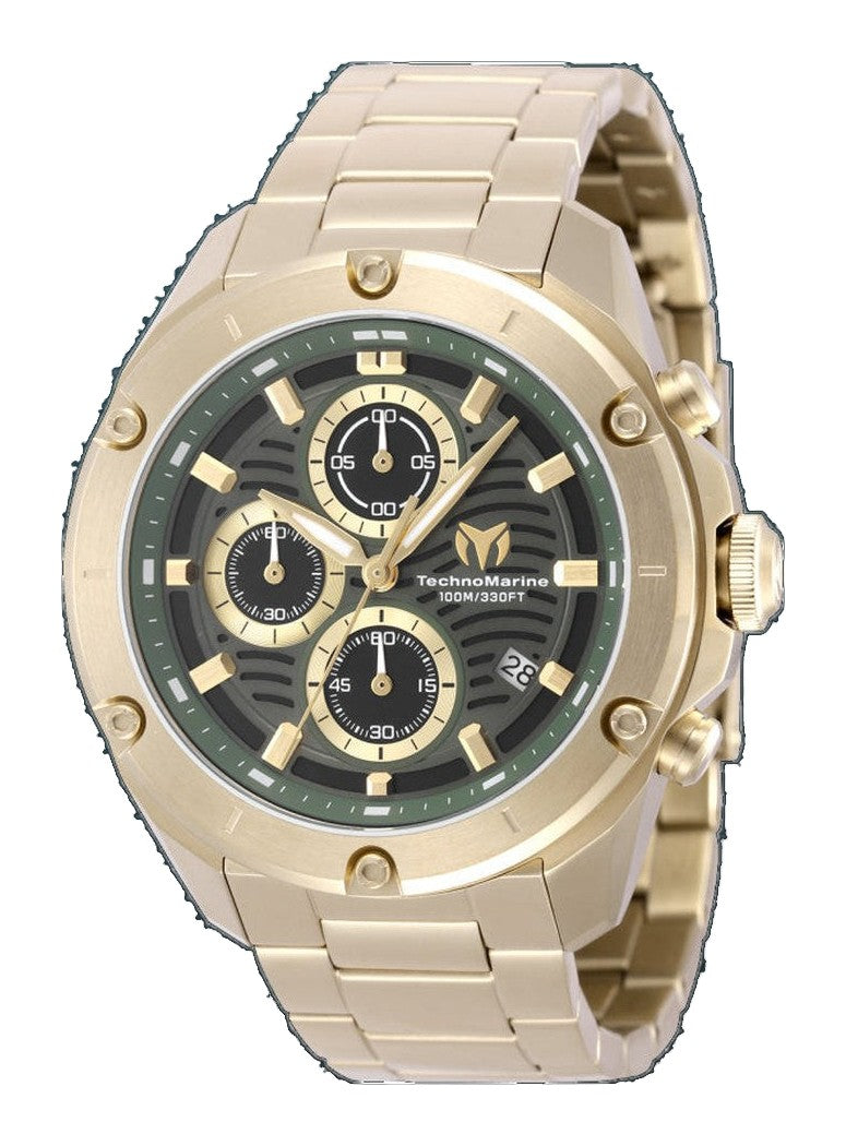 Oceanico 44mm / Olive Green / Gold | Olive Green Dial