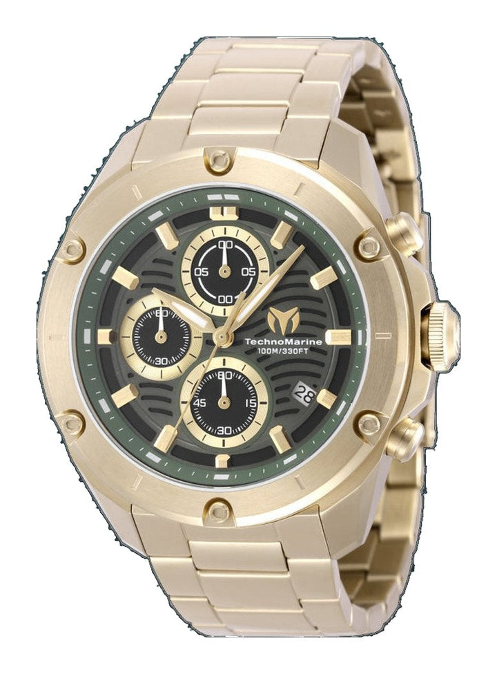 Oceanico 44mm / Olive Green / Gold | Olive Green Dial