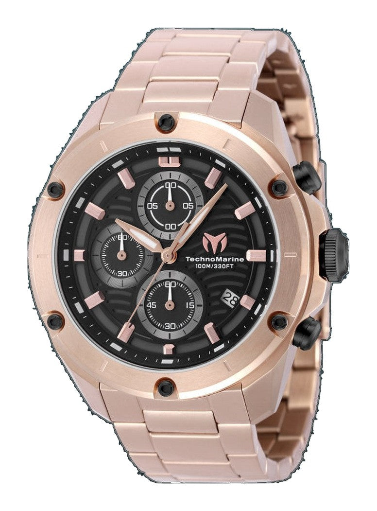 Oceanico 44mm / Black / Rose Gold | Black Dial