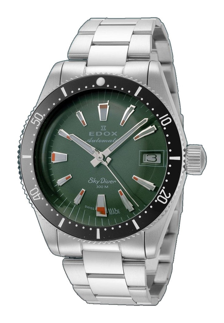 SkyDiver 38mm / Green / Silver | Green Dial