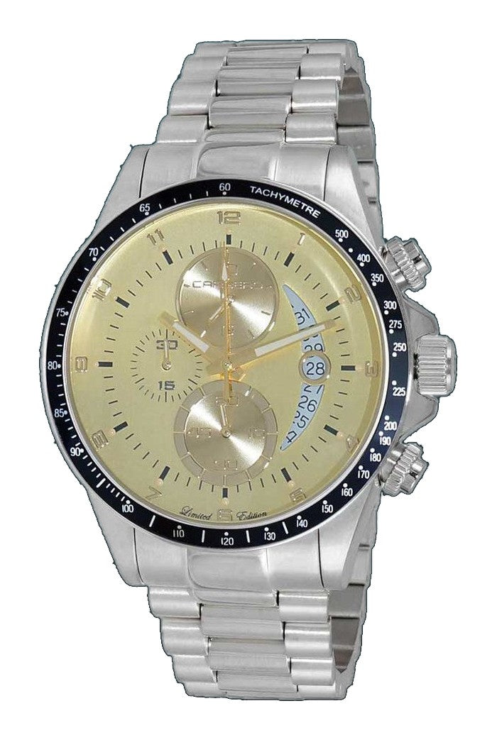 WINNER CIRCLE Yellow-Gold/Black - Silvertone | Yellow Dial