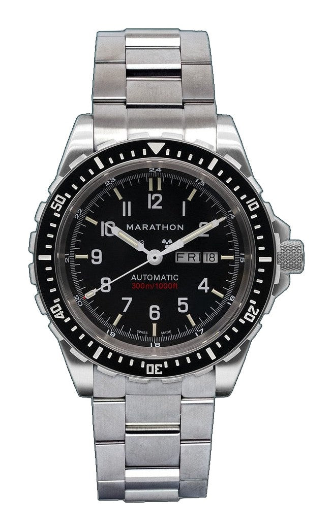 Divers Auto Jumbo Day /Date Black NGM/Steel Bracelet Matte Black Dial