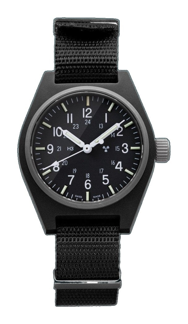 General Purpose Quartz Black Sterile/Nylon Matte Black Dial