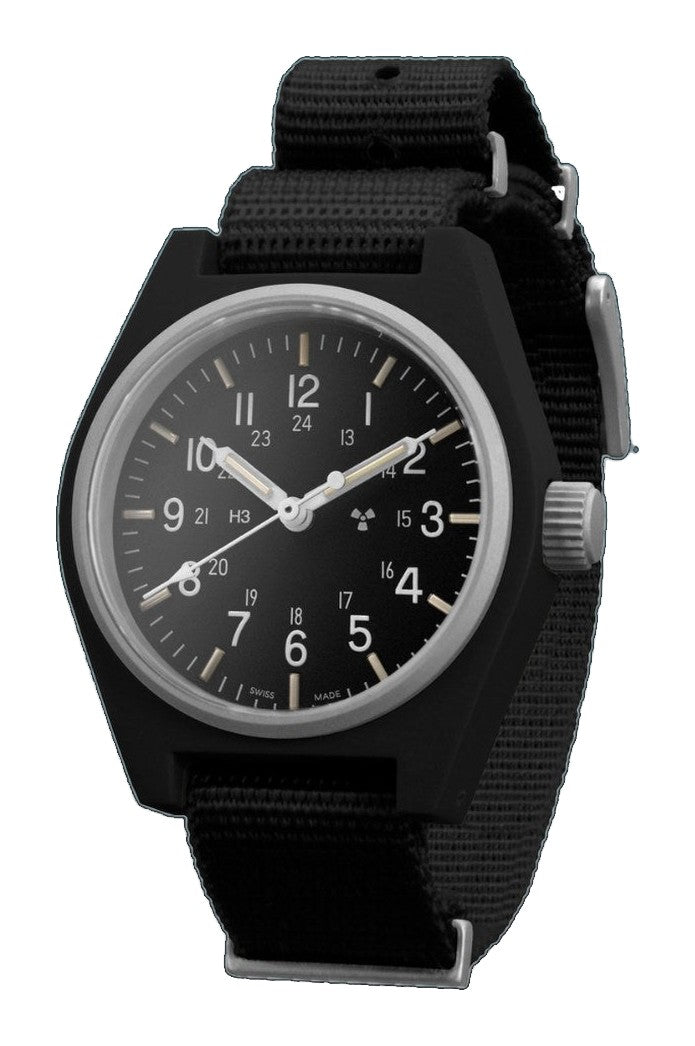 General Purpose Quartz Black US Gov/Def Std Matte Black Dial