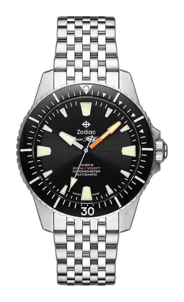 Super Sea Wolf Pro-Diver Automatic COS-C Certified Black Dial / Black Bezel | Black Dial
