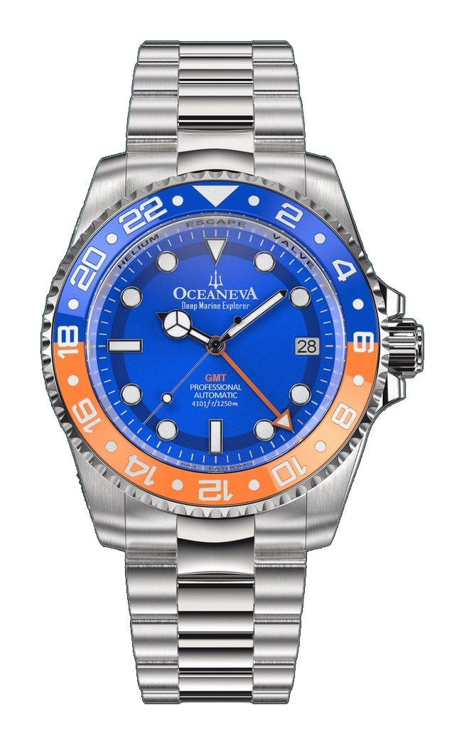 Deep Marine Explorer II Blue/Oranze Bezel | Blue Dial