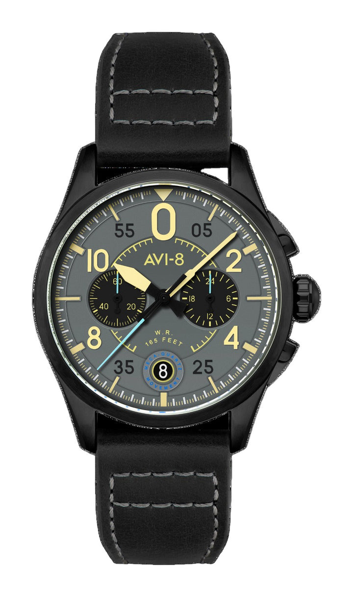 Lock Chronograph Grey / Leather | Grey Dial