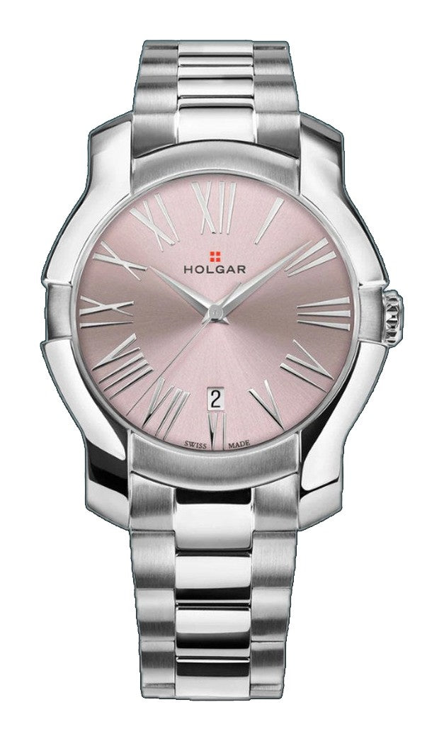 Women's Pink Dial, Stainless Steel Case and Bracelet | Pink Dial