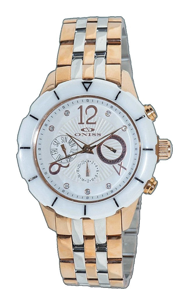ARUBA COLLECTION WHITE/ 2-TONE ROSE White Dial