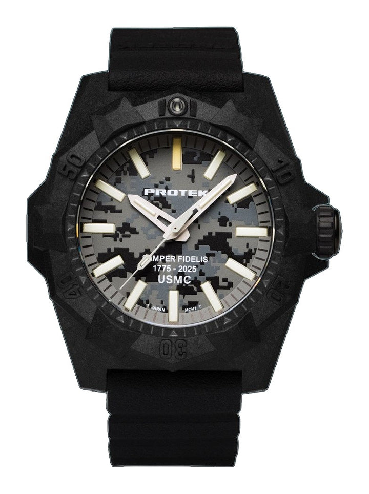 AGGRESSOR 4100 DIVE SEMPER FIDELIS SERIES Carbon/Gray MARPAT Camo/Charcoal | Gray Camo Dial