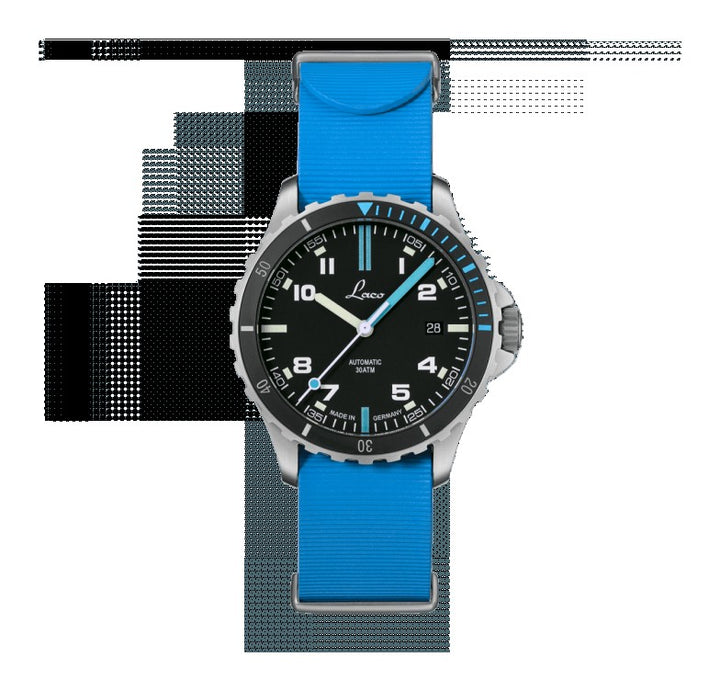 Atlantik 39.RB Rubber | Matte Black Dial