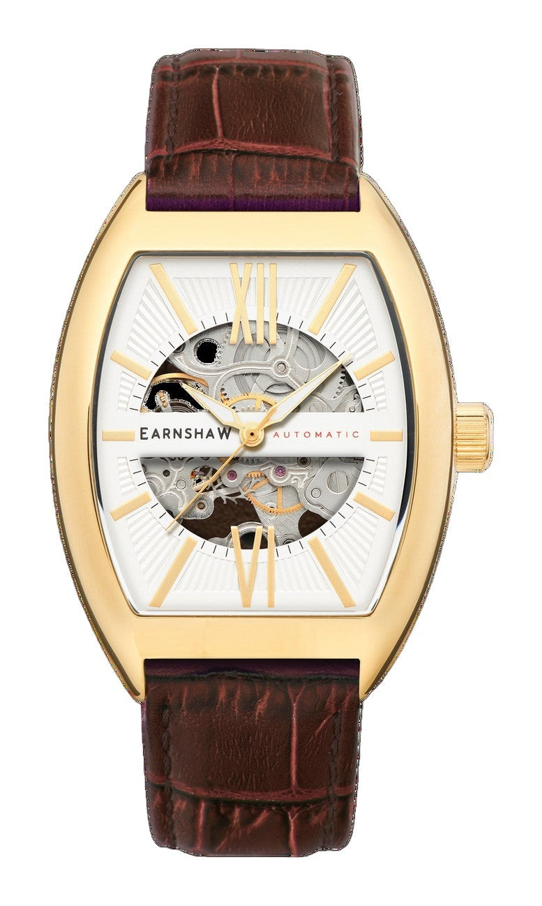 Catton Skeleton Automatic White / Genuine Leather | White Dial