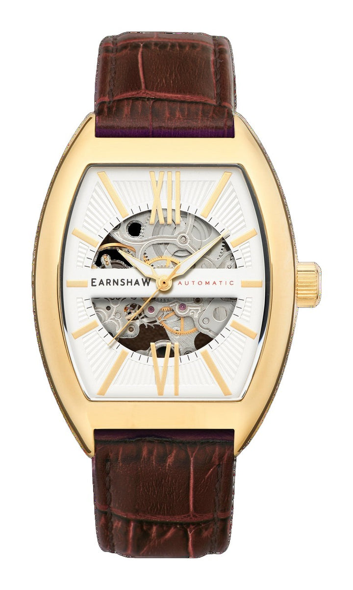 Catton Skeleton Automatic White / Genuine Leather | White Dial