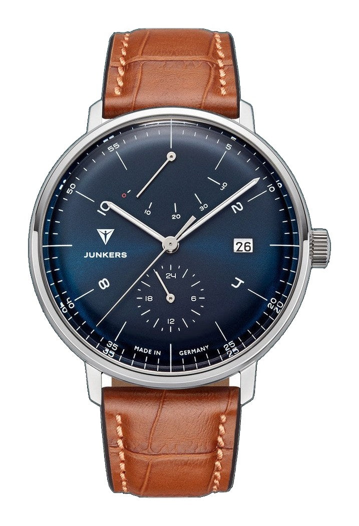 Bauhaus Power Reserve Leather / Petrol | Petrol Dial