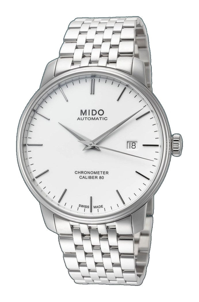 Baroncelli III 40mm / White / Silver | White Dial