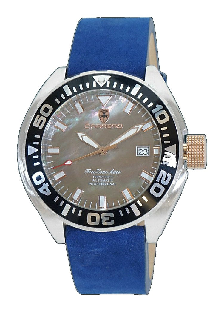 FreeZone-Auto Rose/Blue | Brown Dial