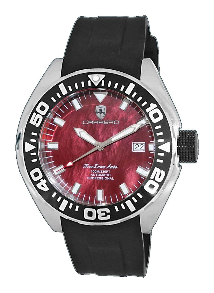 FreeZone-Auto Maroon | Maroon Dial