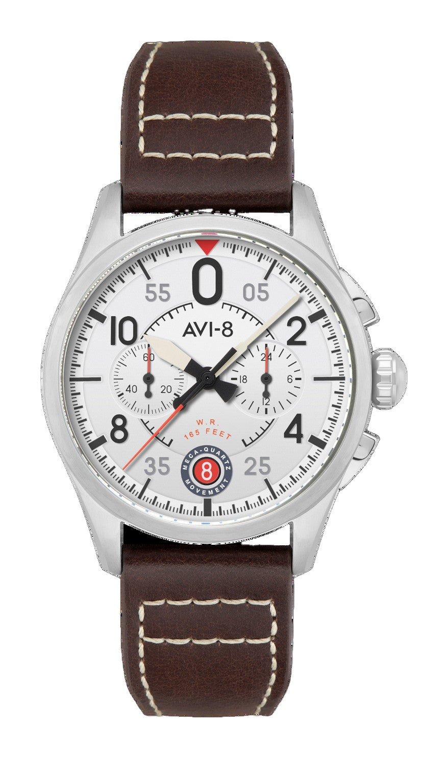 Lock Chronograph White / Leather | White Dial