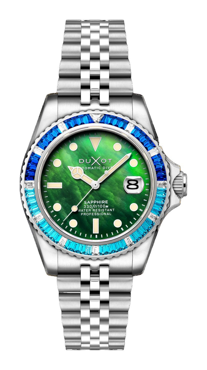 Atlantica 40 Rainbow Automatic Green / Stainless Steel | Green Dial