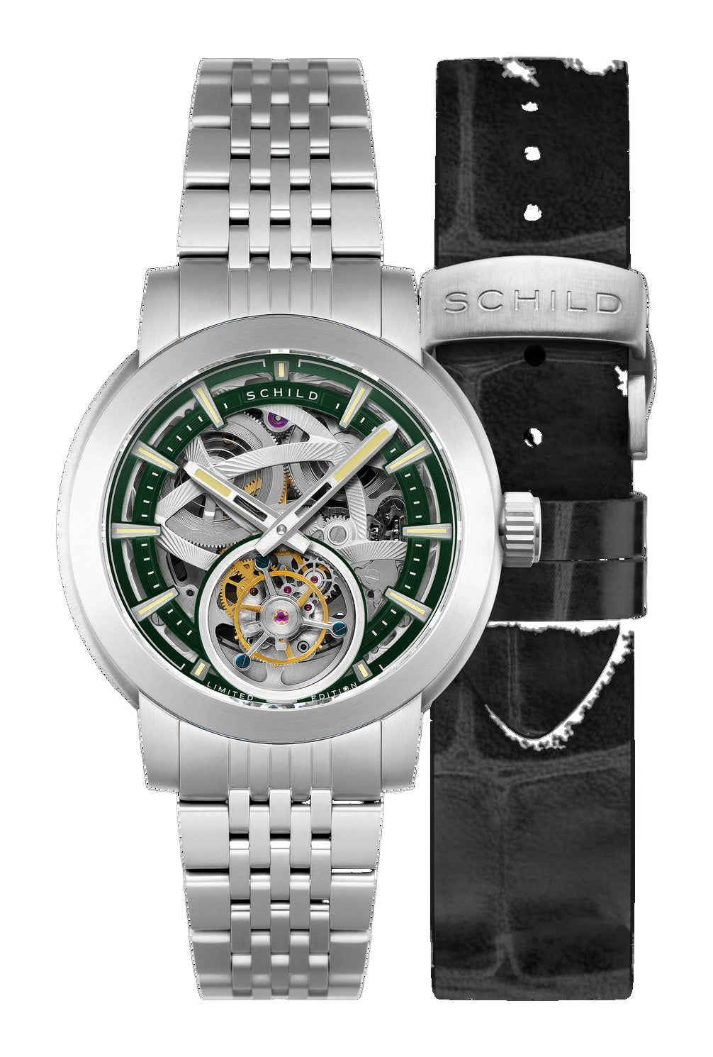 Heinrich Tourbillon Limited Edition Green / Stainless Steel | Green Dial
