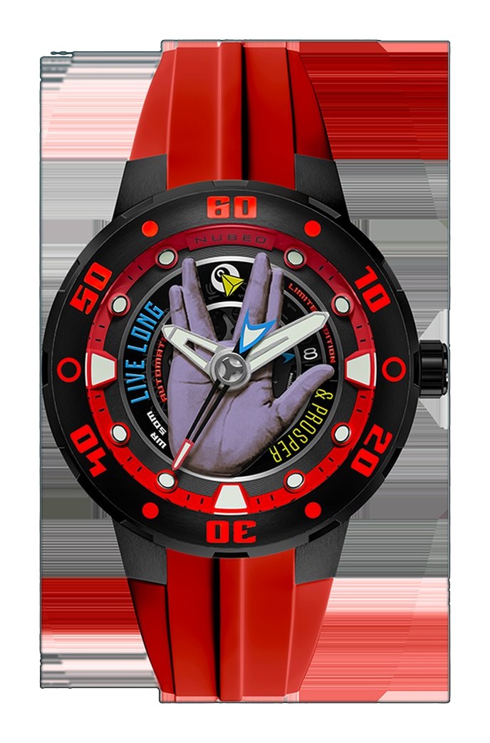 Mariner Automatic Star Trek Live Long & Prosper Limited Edition Red / Silicone | Red Dial