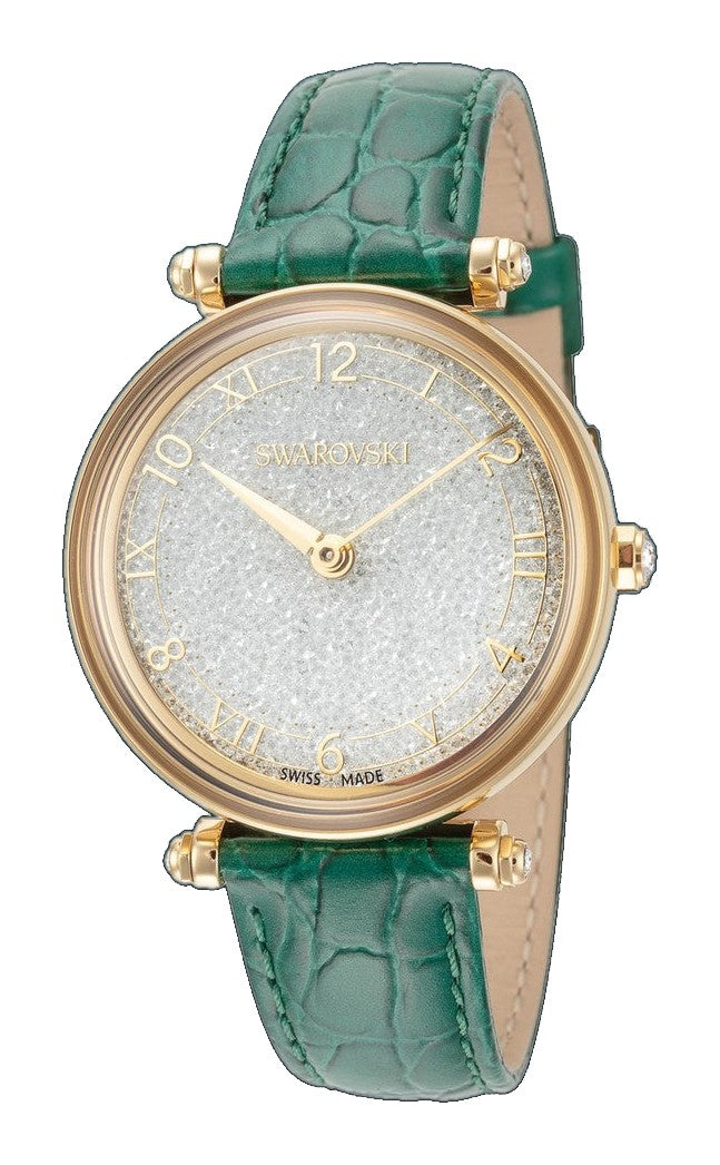 Crystalline 35mm / White / Green | White Dial