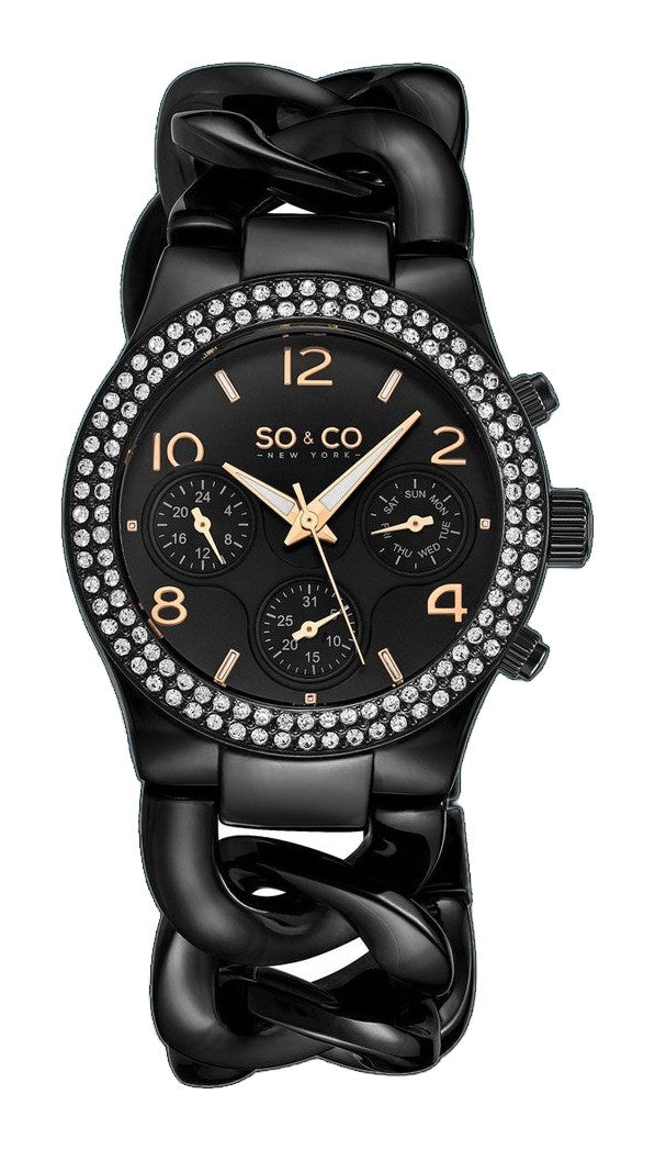 Chelsea- 5013a.8 Black/Stainless Steel | Black Dial