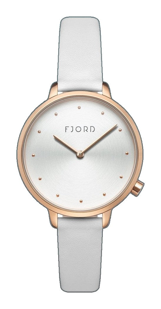 Ripple White / Leather | White Dial