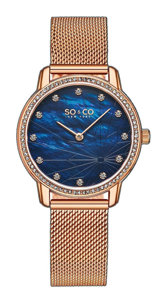 Chelsea-5586.4 Rose Gold/Stainless Steel | Blue Dial